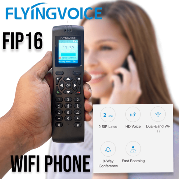 Flyingvoice Fip16 Cordless Wifi Ip Phone Dubai Uae