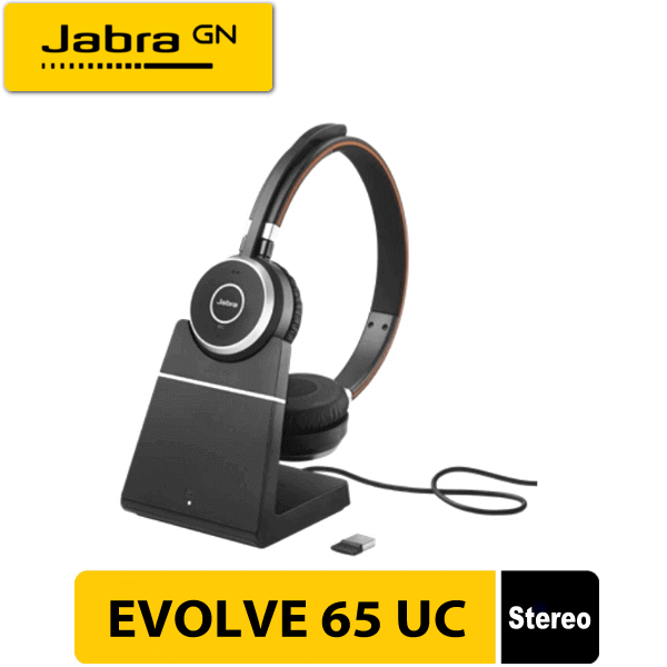 Jabra Evolve 65 UC Stereo Wireless Bluetooth Headset