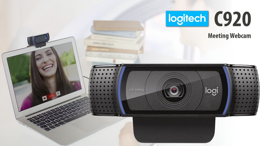 Logitech C920s HD Pro Webcam - Built-in HD autofocus, 1080p Video Call